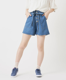 OLIVE des OLIVE | 《WEARISTA みくぴよ＊さん着用》ベイカーショートパンツ(デニムパンツ)