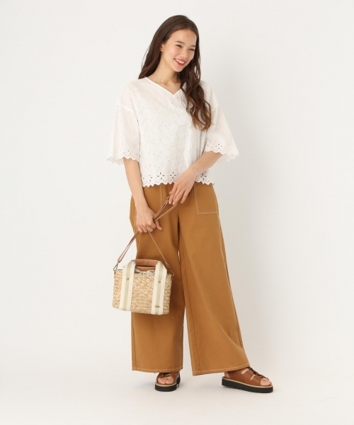 niko and...(ニコアンド)の「キジスカラップハートネックブラウス【niko and ...】(シャツ/ブラウス・レディース・イエロー/ネイビー/ホワイト/ブラック・LARGE/MEDIUM)」の18枚目の写真