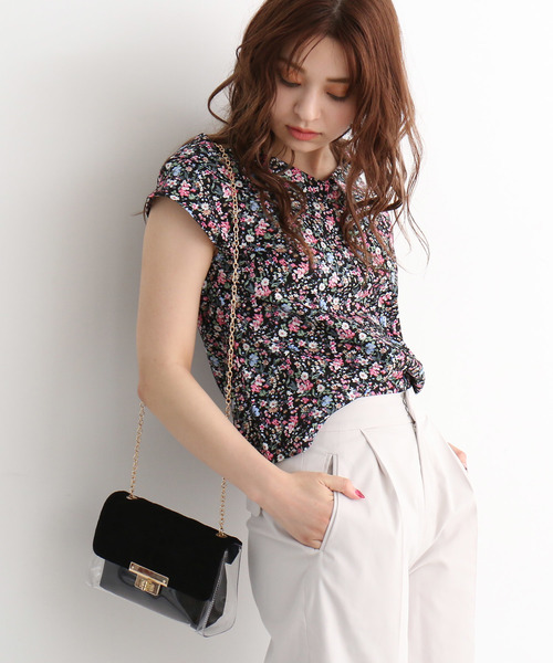 FREE'S MART（フリーズマート）の「クリアミニショルダーバッグ（ショルダーバッグ・レディース・ブラック/ブルー・ﾌﾘ-）」の9枚目の写真