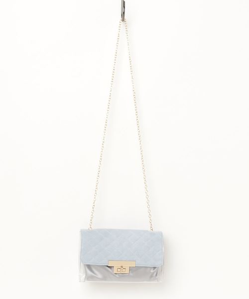 FREE'S MART（フリーズマート）の「クリアミニショルダーバッグ（ショルダーバッグ・レディース・ブラック/ブルー・ﾌﾘ-）」の14枚目の写真