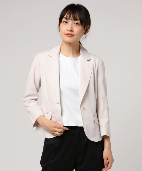 Misch Masch ミッシュマッシュ の ストライプテーラージャケット テーラードジャケット Wear