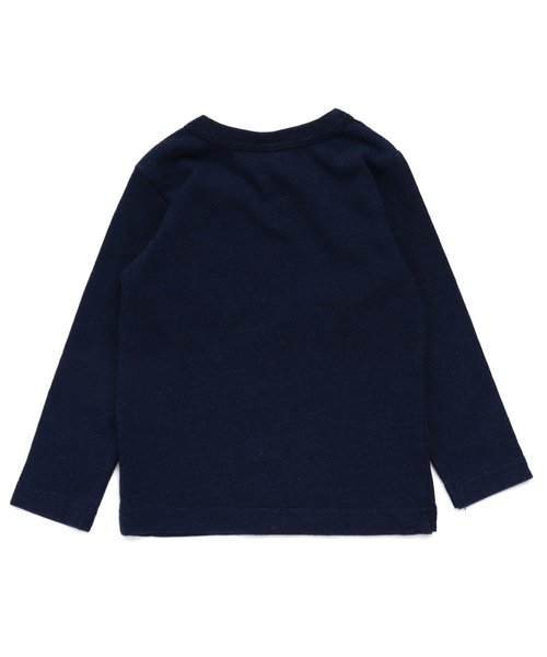 F.O.KIDS（エフオーキッズ）の「リンクコーデ 長袖Tシャツ（Tシャツ/カットソー・キッズ・グレー/オフホワイト/インディゴブルー・90/100/110/120/80/130/95/140）」の4枚目の写真