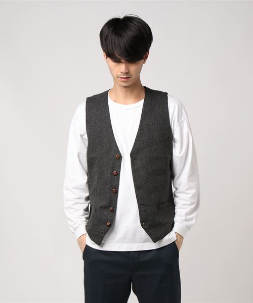INASTUDIOS ZOO（イーナストゥディオスズー）の「「INASTUDIOS SELECT」ツイードジレ（スーツベスト・メンズ・グレー系その他/グレー系その他2/グレー系その他3/グレー系その他4・MEDIUM/LARGE/X-LARGE）」の8枚目の写真