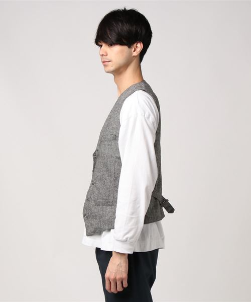 INASTUDIOS ZOO（イーナストゥディオスズー）の「「INASTUDIOS SELECT」ツイードジレ（スーツベスト・メンズ・グレー系その他/グレー系その他2/グレー系その他3/グレー系その他4・MEDIUM/LARGE/X-LARGE）」の5枚目の写真