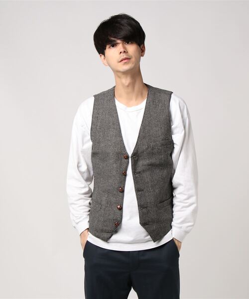 INASTUDIOS ZOO（イーナストゥディオスズー）の「「INASTUDIOS SELECT」ツイードジレ（スーツベスト・メンズ・グレー系その他/グレー系その他2/グレー系その他3/グレー系その他4・MEDIUM/LARGE/X-LARGE）」の22枚目の写真