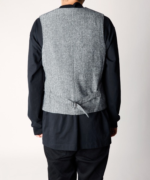 INASTUDIOS ZOO（イーナストゥディオスズー）の「「INASTUDIOS SELECT」ツイードジレ（スーツベスト・メンズ・グレー系その他/グレー系その他2/グレー系その他3/グレー系その他4・MEDIUM/LARGE/X-LARGE）」の11枚目の写真