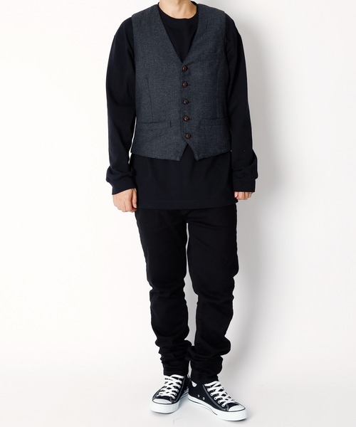 INASTUDIOS ZOO（イーナストゥディオスズー）の「「INASTUDIOS SELECT」ツイードジレ（スーツベスト・メンズ・グレー系その他/グレー系その他2/グレー系その他3/グレー系その他4・MEDIUM/LARGE/X-LARGE）」の21枚目の写真