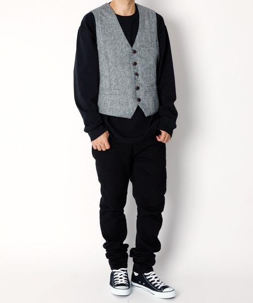 INASTUDIOS ZOO（イーナストゥディオスズー）の「「INASTUDIOS SELECT」ツイードジレ（スーツベスト・メンズ・グレー系その他/グレー系その他2/グレー系その他3/グレー系その他4・MEDIUM/LARGE/X-LARGE）」の18枚目の写真