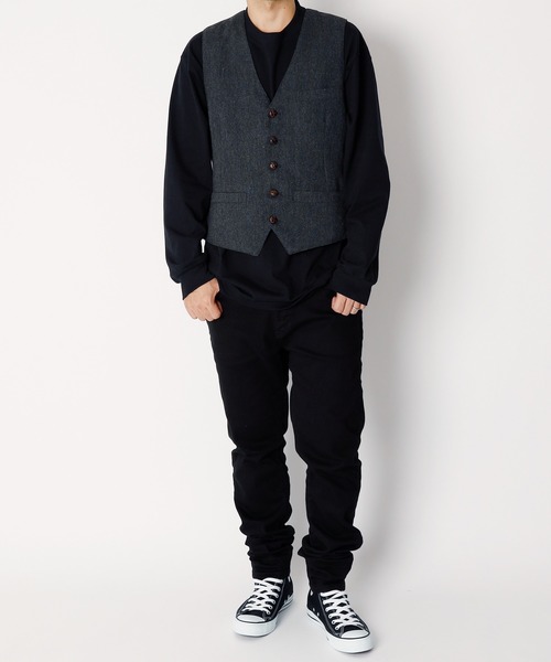INASTUDIOS ZOO（イーナストゥディオスズー）の「「INASTUDIOS SELECT」ツイードジレ（スーツベスト・メンズ・グレー系その他/グレー系その他2/グレー系その他3/グレー系その他4・MEDIUM/LARGE/X-LARGE）」の15枚目の写真