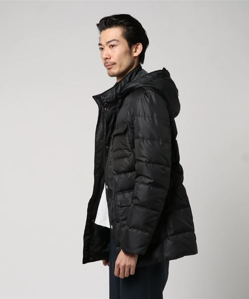 COMME CA MEN（コムサメン）の「フーデット ロングダウンコート