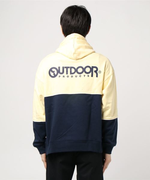 OUTDOOR PRODUCTS（アウトドアプロダクツ）の「∴WEGO/OUTDOOR PRODUCTS バイカラープルパーカー（パーカー・メンズ・パープル/ライトイエロー・MEDIUM/LARGE）」の5枚目の写真