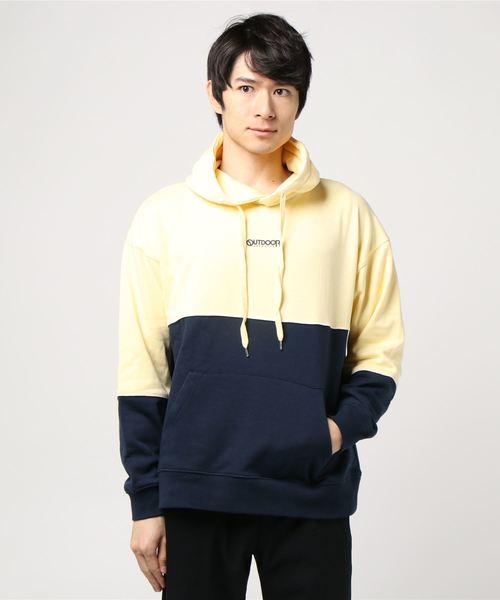 OUTDOOR PRODUCTS（アウトドアプロダクツ）の「∴WEGO/OUTDOOR PRODUCTS バイカラープルパーカー（パーカー・メンズ・パープル/ライトイエロー・MEDIUM/LARGE）」の9枚目の写真