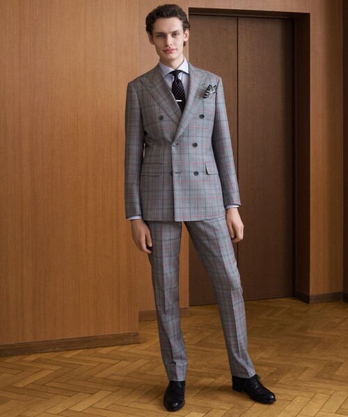 TOMORROWLAND (トゥモローランド)の「Super100'sウール 6Bダブルブレストスーツ DORMEUIL AMADEUS 365(セットアップ・メンズ・グレー系その他2・46/48/44/50)」の4枚目の写真