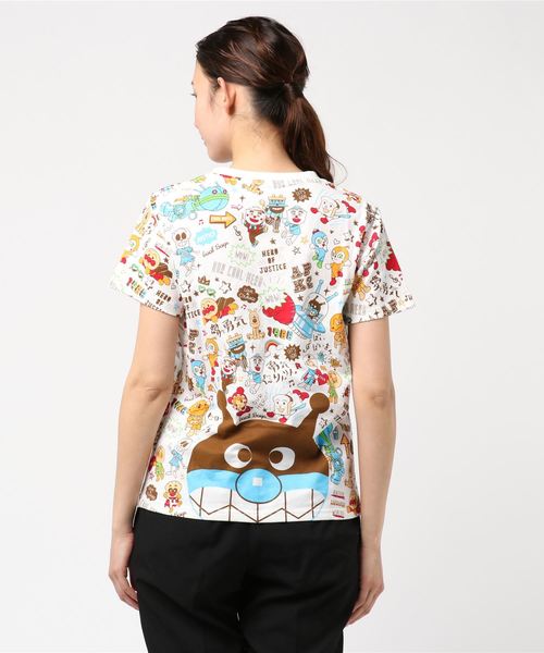 ANPANMAN KIDS COLLECTION（アンパンマンキッズコレクション）の「【アンパンマン】日本語がかわいい！顔文字Tシャツおとな（Tシャツ/カットソー・レディース・オフホワイト・L/S/M/LL）」の3枚目の写真