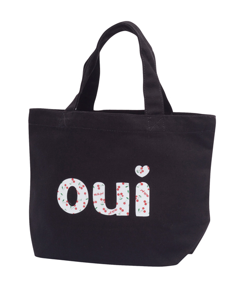 MILKFED.(ミルクフェド)の「MINI TOTE BAG oui CHERRY(トートバッグ・レディース・ホワイト/ブラック・ONE SIZE)」の5枚目の写真