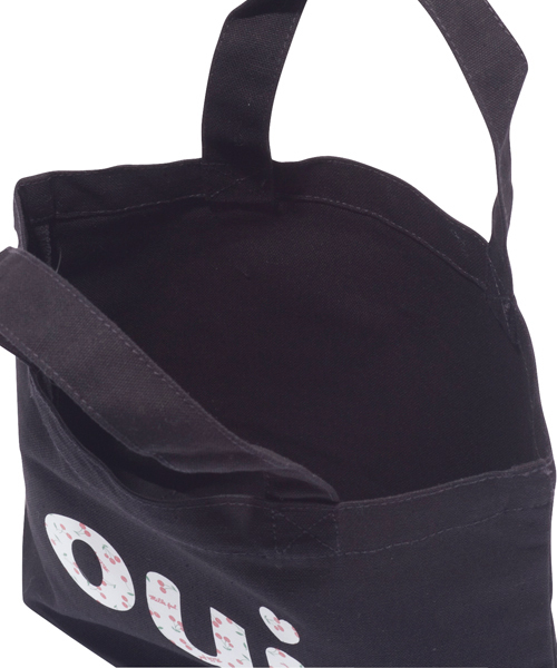 MILKFED.(ミルクフェド)の「MINI TOTE BAG oui CHERRY(トートバッグ・レディース・ホワイト/ブラック・ONE SIZE)」の7枚目の写真