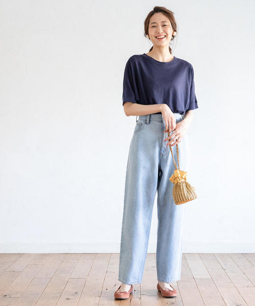 coen（コーエン）の「90sルーズバギーデニムパンツ（デニムパンツ・レディース・コバルトブルー/ライトブルー・LARGE/MEDIUM/SMALL）」の9枚目の写真