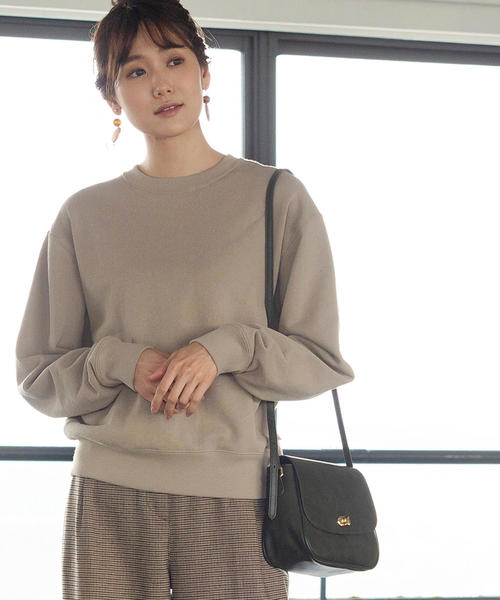 coen（コーエン）の「USAコットン裏毛クルーネックスウェット（スウェット・レディース・ナチュラル/オレンジ/カーキ・FREE）」の3枚目の写真