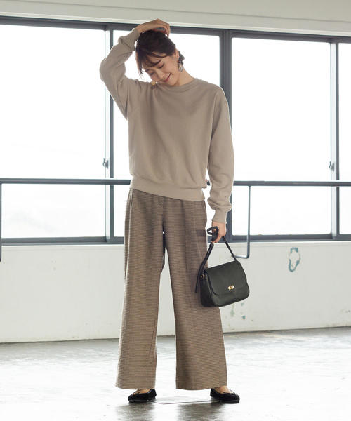 coen（コーエン）の「USAコットン裏毛クルーネックスウェット（スウェット・レディース・ナチュラル/オレンジ/カーキ・FREE）」の12枚目の写真