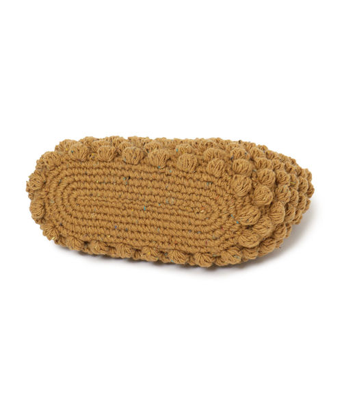 CATERINA BERTINI(カテリーナベルティーニ)の「Caterina bertini:ニットラウンドバッグ(ハンドバッグ・レディース・ブラック/ベージュ・ONE SIZE)」の4枚目の写真