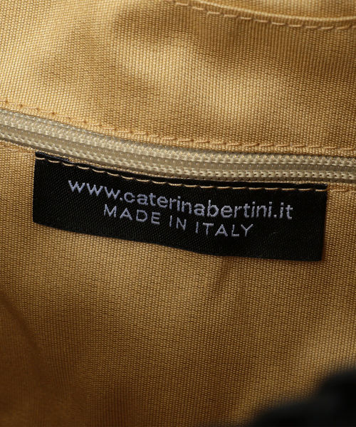 CATERINA BERTINI(カテリーナベルティーニ)の「Caterina bertini:ニットラウンドバッグ(ハンドバッグ・レディース・ブラック/ベージュ・ONE SIZE)」の9枚目の写真