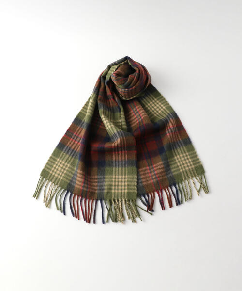 Steven Alan（スティーブンアラン）の「＜BEGG&CO＞ CHECK MUFFLER 160/マフラー（マフラー・メンズ・オリーブ/ロイヤルブルー/レッド/オレンジ・FREE）」の2枚目の写真