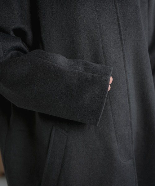 Libra Cue（リブラ キュー）の「Libra ウールブレンドステンカラーコート（ステンカラーコート・レディース・ブラック/グレー/ブラウン・FREE）」の18枚目の写真