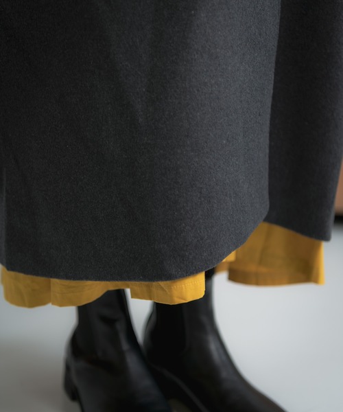 Libra Cue（リブラ キュー）の「Libra ウールブレンドステンカラーコート（ステンカラーコート・レディース・ブラック/グレー/ブラウン・FREE）」の20枚目の写真