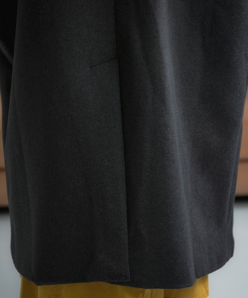 Libra Cue（リブラ キュー）の「Libra ウールブレンドステンカラーコート（ステンカラーコート・レディース・ブラック/グレー/ブラウン・FREE）」の21枚目の写真