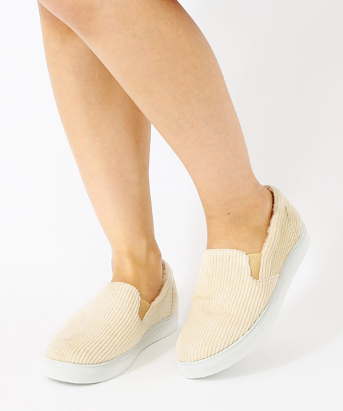 Ray BEAMS(レイビームス)の「【sweet 11月号 掲載】Ray BEAMS / コーデュロイ スリッポン(スニーカー・レディース・アイボリー/ブラウン/ネイビー・22/24/25/23)」の18枚目の写真