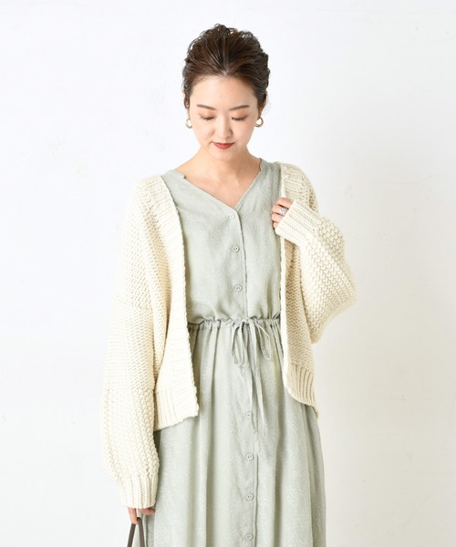 DouDou（ドゥドゥ）の「ドビーフレアワンピース（ワンピース・レディース・ブラック/ミント・FREE）」の13枚目の写真