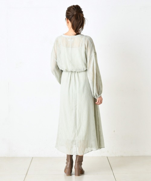 DouDou（ドゥドゥ）の「ドビーフレアワンピース（ワンピース・レディース・ブラック/ミント・FREE）」の19枚目の写真