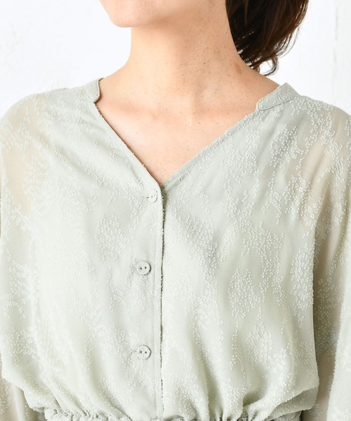 DouDou（ドゥドゥ）の「ドビーフレアワンピース（ワンピース・レディース・ブラック/ミント・FREE）」の20枚目の写真