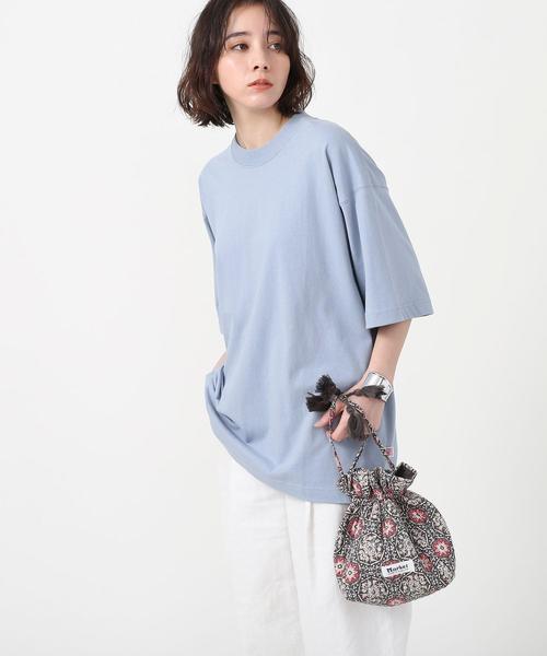 coen(コーエン)の「USAコットンビッグTシャツ(Tシャツ/カットソー・レディース・ライトブルー/ホワイト/ライトグレー・FREE)」の3枚目の写真