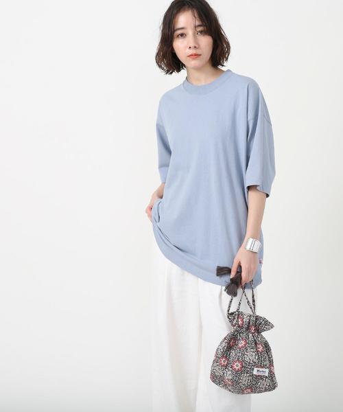 coen(コーエン)の「USAコットンビッグTシャツ(Tシャツ/カットソー・レディース・ライトブルー/ホワイト/ライトグレー・FREE)」の16枚目の写真