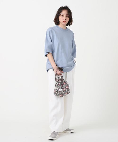 coen(コーエン)の「USAコットンビッグTシャツ(Tシャツ/カットソー・レディース・ライトブルー/ホワイト/ライトグレー・FREE)」の15枚目の写真