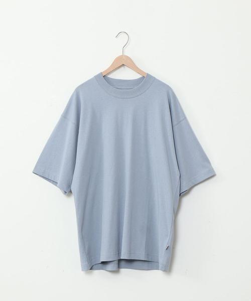 coen(コーエン)の「USAコットンビッグTシャツ(Tシャツ/カットソー・レディース・ライトブルー/ホワイト/ライトグレー・FREE)」の12枚目の写真