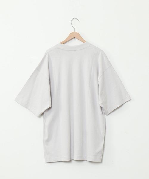 coen(コーエン)の「USAコットンビッグTシャツ(Tシャツ/カットソー・レディース・ライトブルー/ホワイト/ライトグレー・FREE)」の8枚目の写真