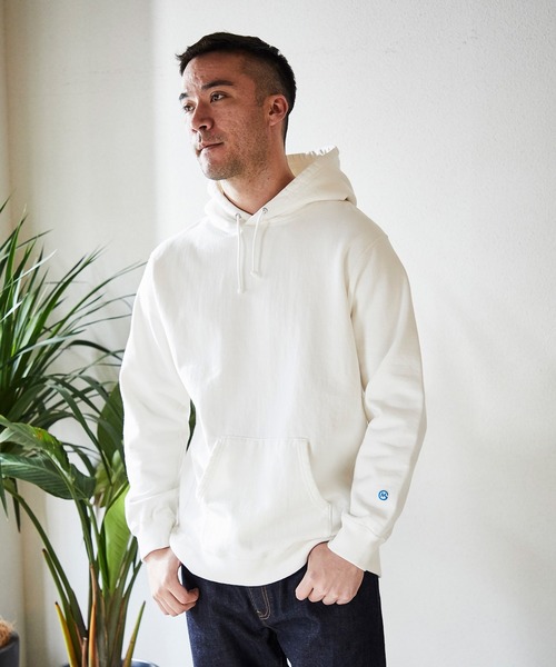 GORDON MILLER(ゴードンミラー)の「GORDON MILLER(ゴードンミラー) HEAVYWEIGHT SWEAT PARKA (ヘビーウェイトスウェットパーカー)(パーカー・メンズ・ホワイト/ヘザーチャコール/ダークネイビー・L/M/S)」の5枚目の写真