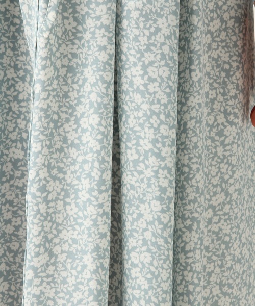 A part by（アパートバイ）の「P2トーンフラワーワンピース 910426（シャツワンピース・レディース・ベージュ系その他/グリーン系その他/ブルー系その他・FREE）」の8枚目の写真