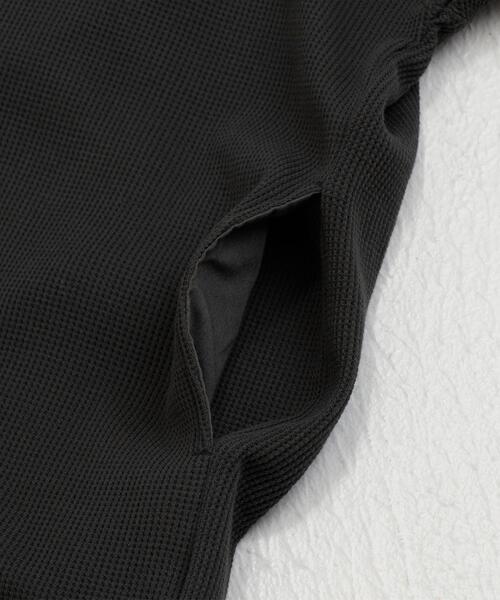 green label relaxing(グリーンレーベルリラクシング)の「SC BRING ワッフル フーディー LS / パーカー(パーカー・メンズ・モカ/ライトグレー/ブラック・LARGE/SMALL/MEDIUM)」の20枚目の写真