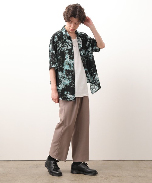 JUNRED（ジュンレッド）の「クールサーフェイスワイドパンツ（その他パンツ・メンズ・ベージュ/ブラック/ブラウン・S/M/L）」の9枚目の写真