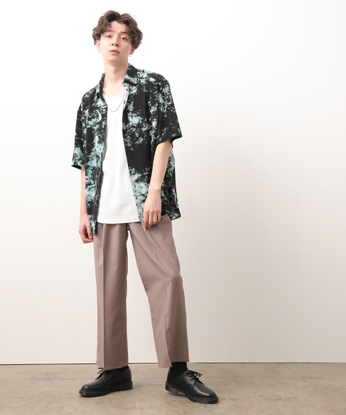 JUNRED（ジュンレッド）の「クールサーフェイスワイドパンツ（その他パンツ・メンズ・ベージュ/ブラック/ブラウン・S/M/L）」の8枚目の写真