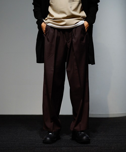 JUNRED（ジュンレッド）の「クールサーフェイスワイドパンツ（その他パンツ・メンズ・ベージュ/ブラック/ブラウン・S/M/L）」の18枚目の写真