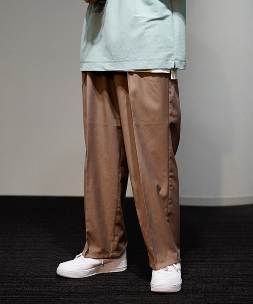 JUNRED（ジュンレッド）の「クールサーフェイスワイドパンツ（その他パンツ・メンズ・ベージュ/ブラック/ブラウン・S/M/L）」の14枚目の写真