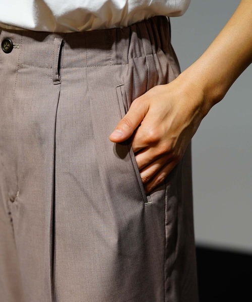 JUNRED（ジュンレッド）の「クールサーフェイスワイドパンツ（その他パンツ・メンズ・ベージュ/ブラック/ブラウン・S/M/L）」の20枚目の写真