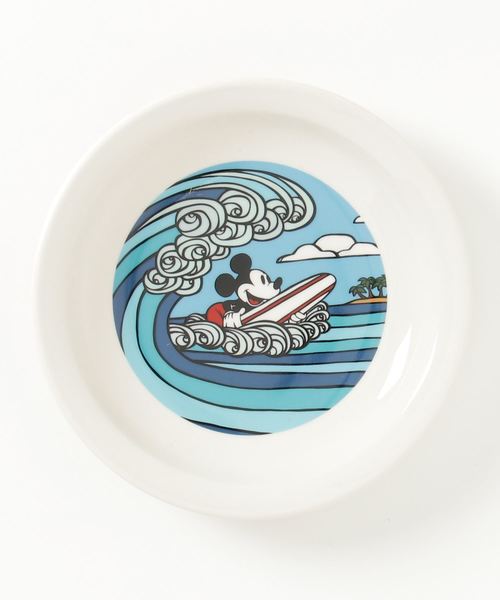 Disney ディズニー Surf Mickey Collection Heather Brown Plate S Wave Rider 食器 Mickey Mouse ミッキーマウス のファッション通販 Zozotown