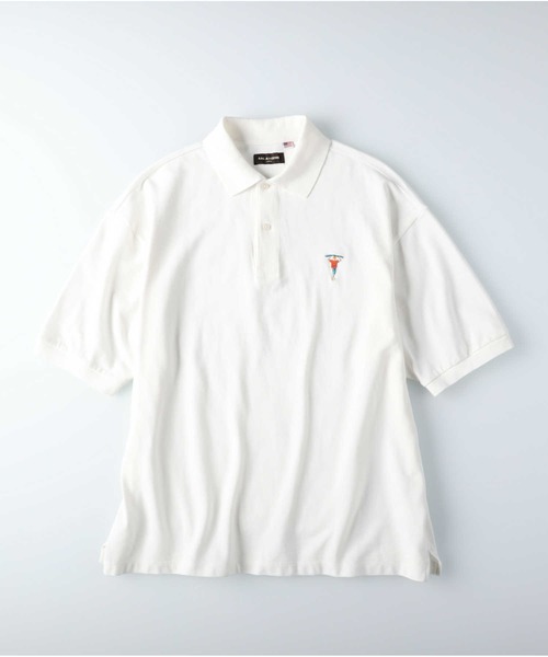 RAG MACHINE（ラグマシーン）の「【RAG MACHINE】ＢＩＧポロシャツ（ポロシャツ・メンズ・パープル/ベージュ/ホワイト/ブラック/グリーン/ネイビー・M/L/XL）」の10枚目の写真