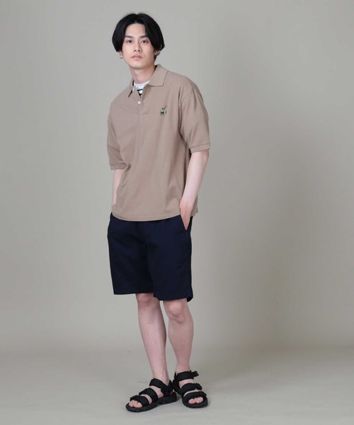 RAG MACHINE（ラグマシーン）の「【RAG MACHINE】ＢＩＧポロシャツ（ポロシャツ・メンズ・パープル/ベージュ/ホワイト/ブラック/グリーン/ネイビー・M/L/XL）」の15枚目の写真