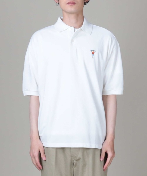 RAG MACHINE（ラグマシーン）の「【RAG MACHINE】ＢＩＧポロシャツ（ポロシャツ・メンズ・パープル/ベージュ/ホワイト/ブラック/グリーン/ネイビー・M/L/XL）」の21枚目の写真